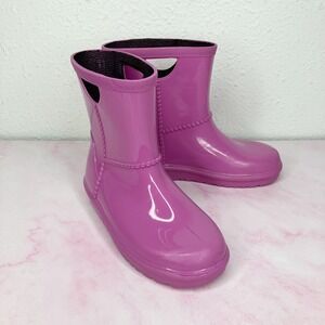 UGG Rahjee Rain Boots for Kids Purple Waterproof Pull On Size 11 Little Kid